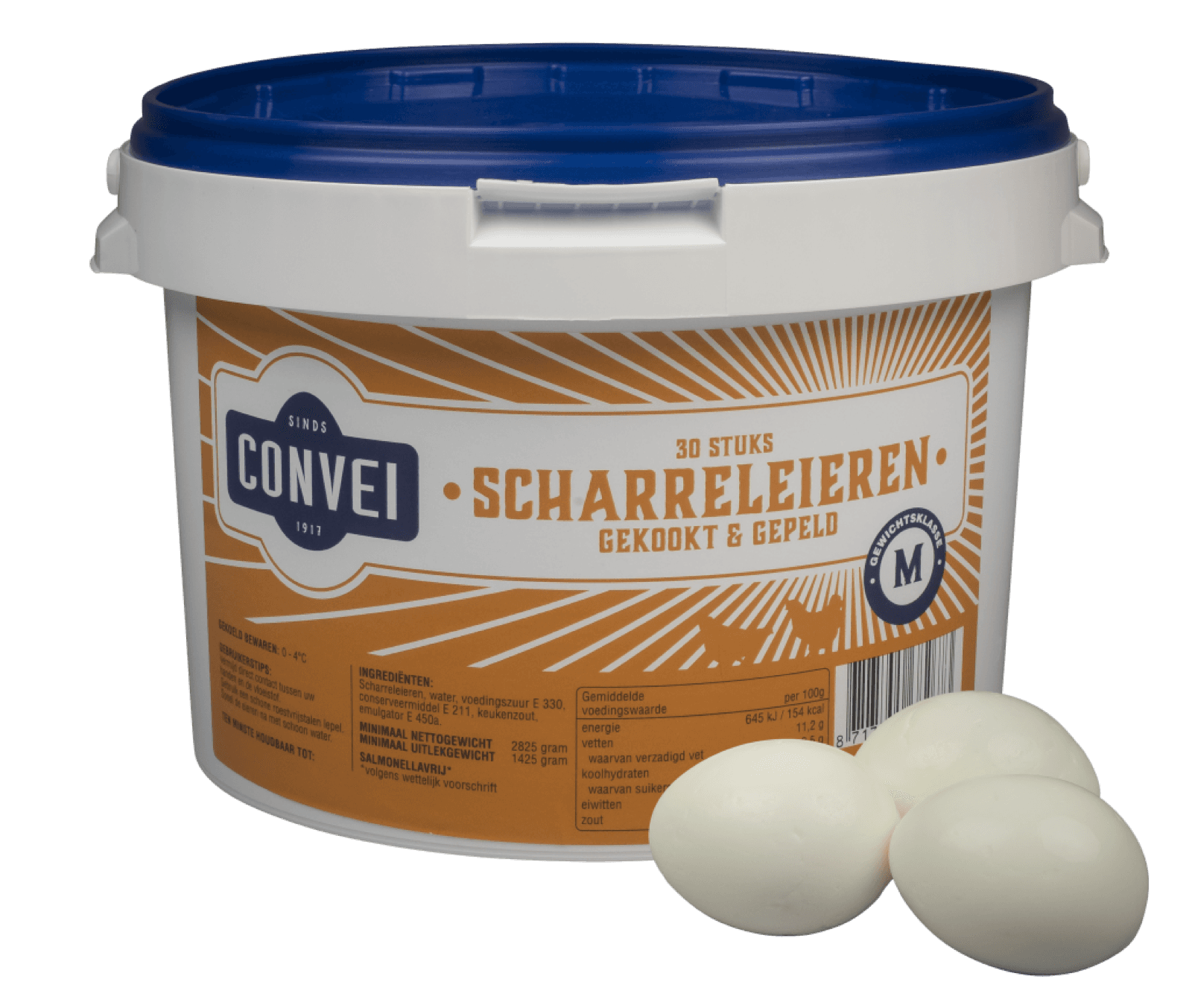 Convei barn eggs, boiled and peeled