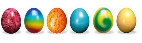 Coloured eggs