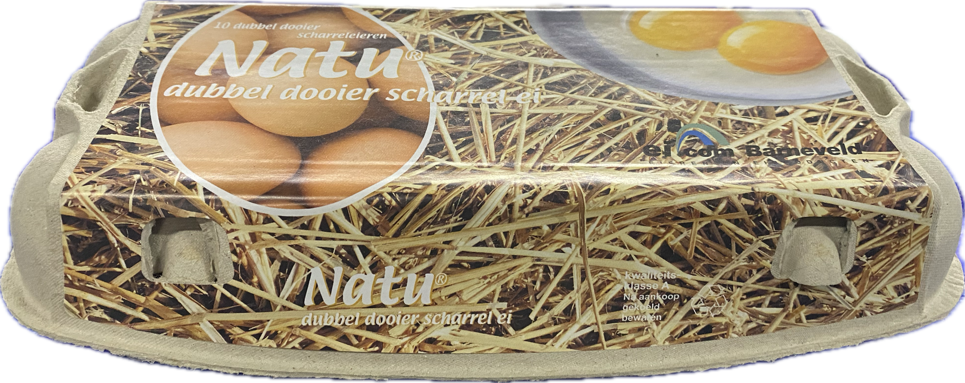 Natu dubbeldooier scharrel ei